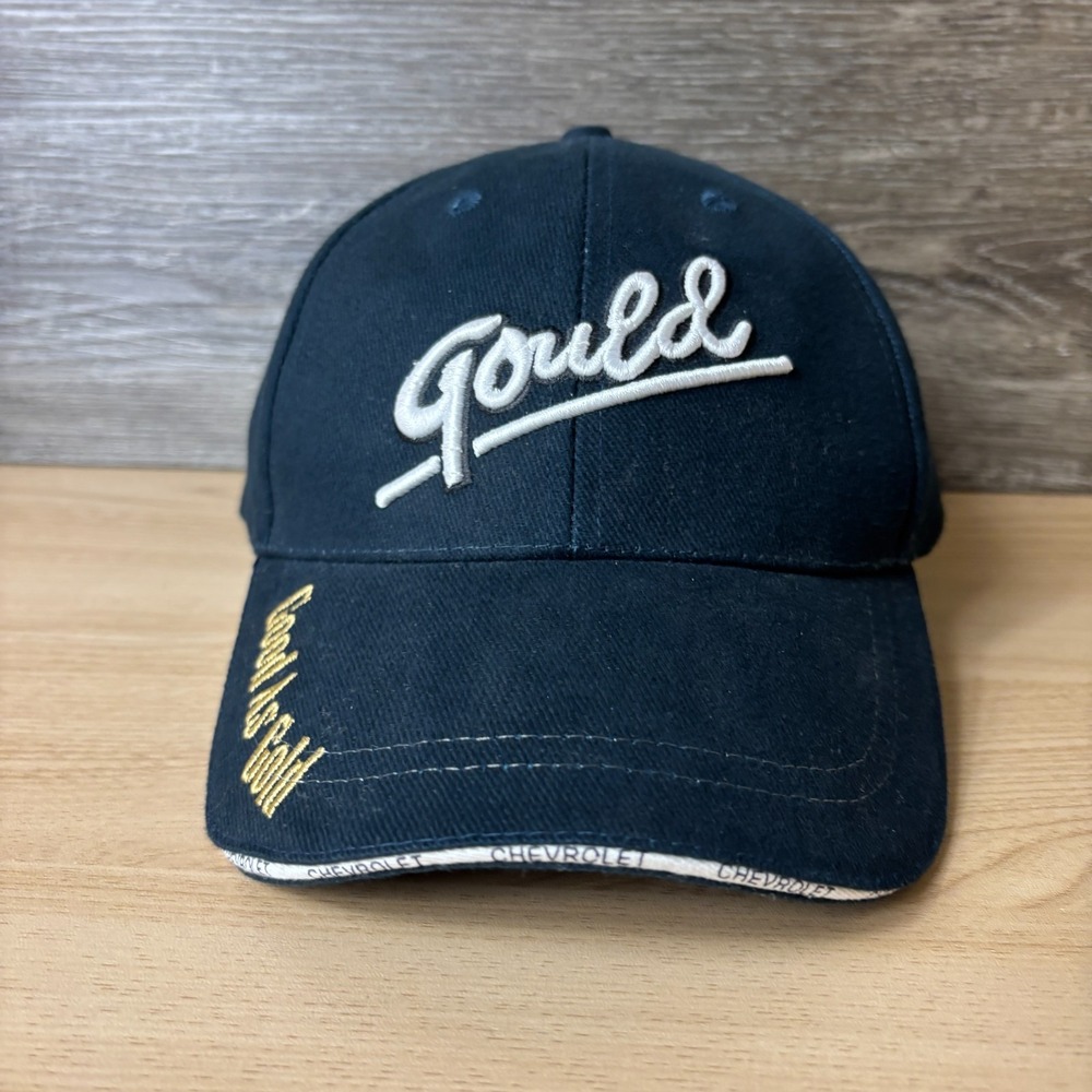 Gould Hat Cap Strap Blue Navy Logo Good As Golf Adjustable